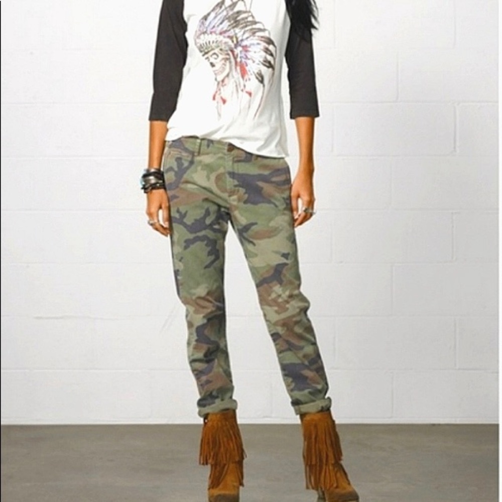 Denim and Supply Camo Boyfriend Pants